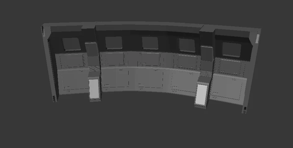 3D модель AFA - Defiant - 4.5" Масштаб - Задня Стіна Приміщення - фото 1