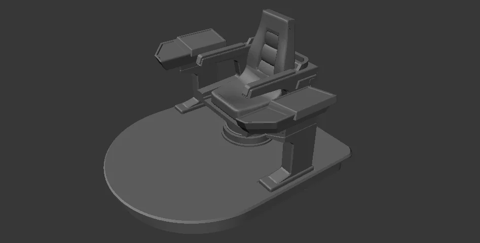 3D модель Крісло капітана MKII AFA - Defiant 1:4.5 STL