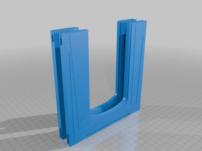 3D модель Глубококосмическая станция AFA - Коридор 4.5" масштаб - фото 8