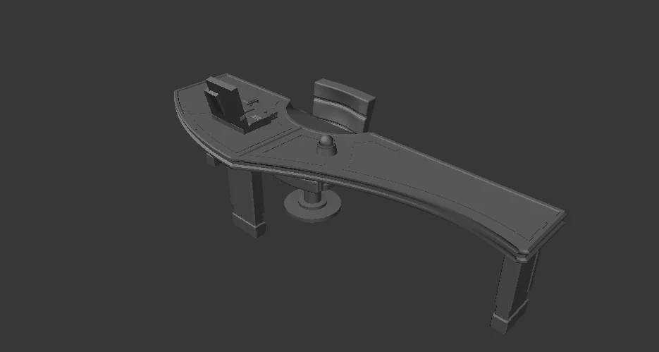 3D model Model AFA – Deep Space Station - Commander's Office Desk STL