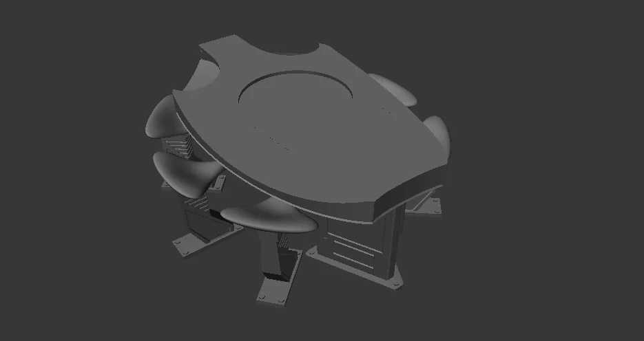 3D модель Модель AFA – Глубококосмическая станция - Стол OPS - фото 1