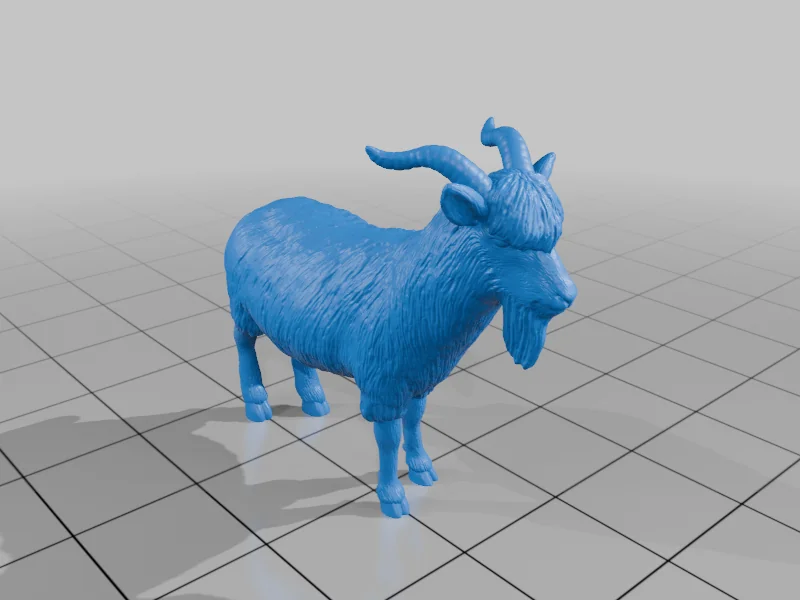 3D модель 3D модель козы для печати - фото 3