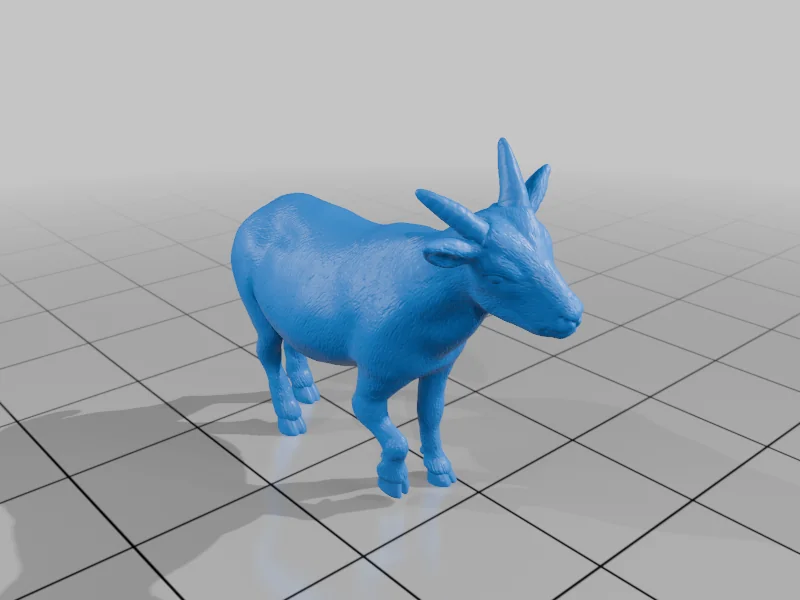 3D модель 3D модель козы для печати - фото 4