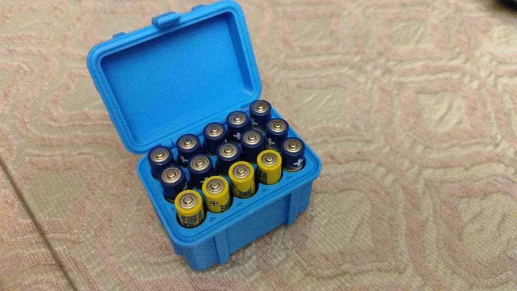 3D модель Коробка для хранения батареек AAA - фото 2