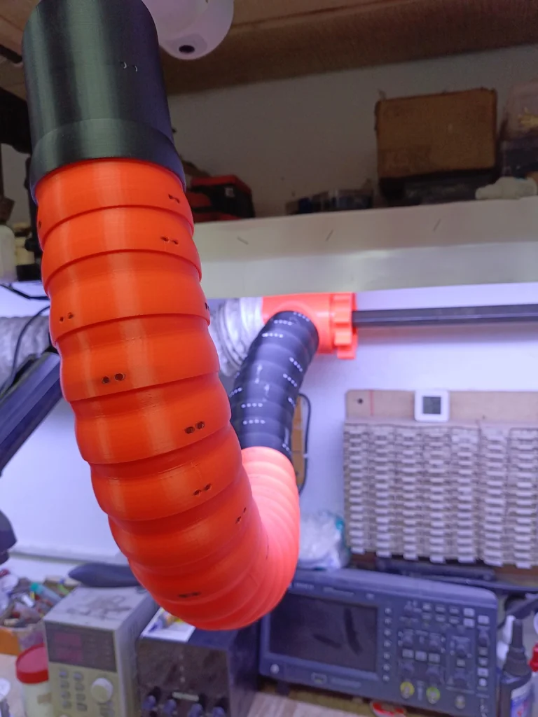 3D модель Регулируемый гибкий держатель вытяжки (система рельсов) - фото 7