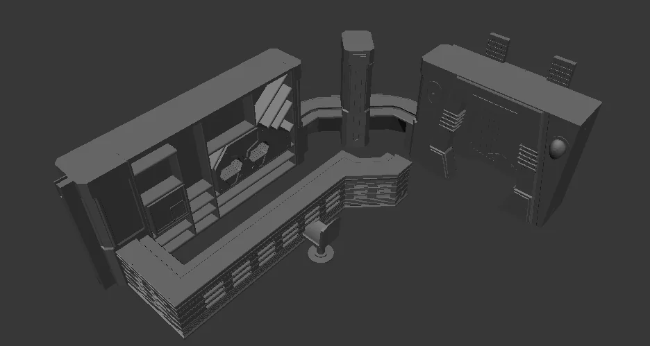 3D модель Модель AFA – Глубококосмическая станция - 4.5" Масштаб - фото 1