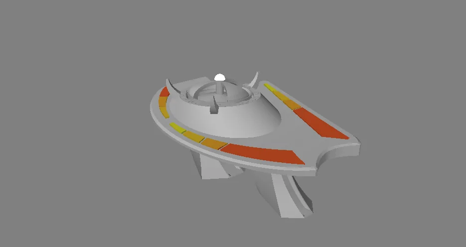 3D модель Модель AFA – Космическая станция с столом Дабо - фото 1