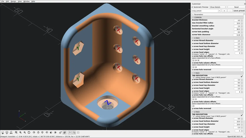 3D модель Набор параметрических скоб - фото 2