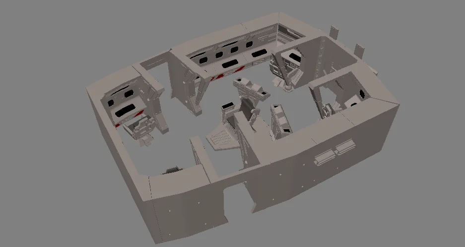 3D модель Модель AFA – KVort 4.5" Scale - Главный Мост - фото 1