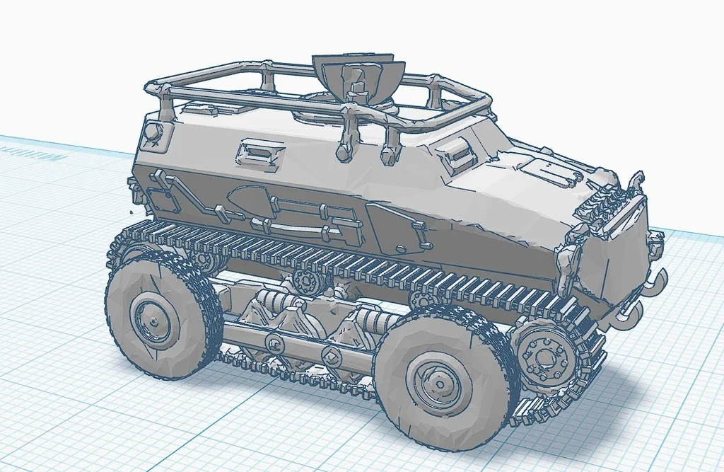 3D модель Модель Sd.Kfz 254: артиллерийский трактор - фото 1