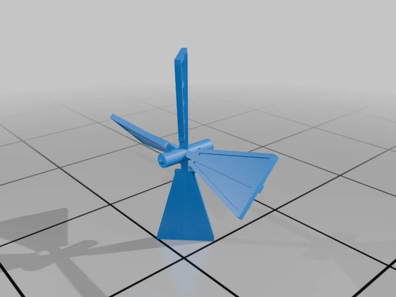 3D модель Модель вітряної мельниці N масштабу - фото 2
