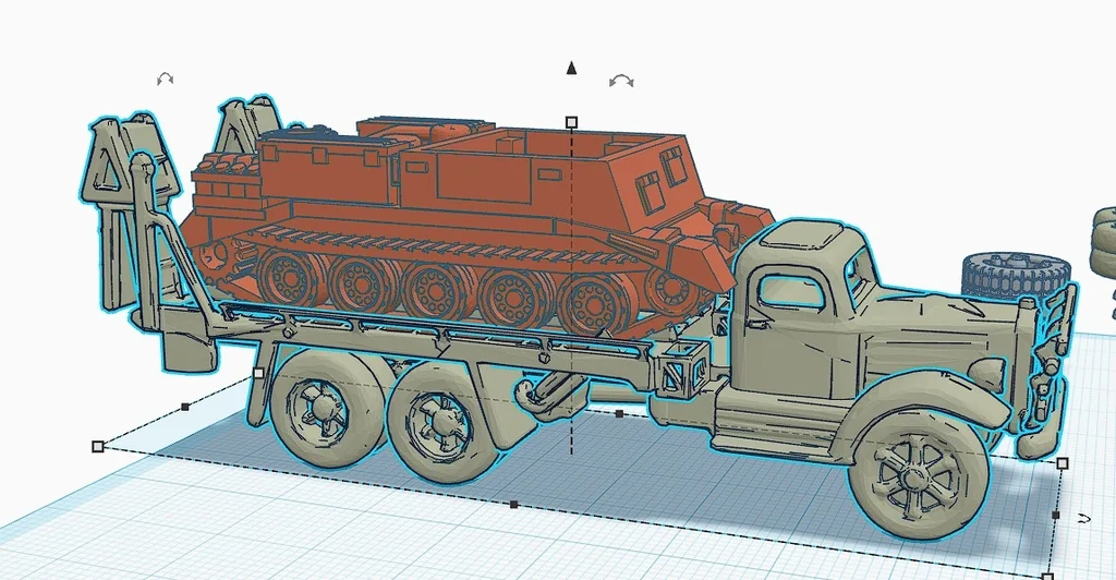 3D модель Модель U.S. WHITE 920 ТАНКОВОГО ТРАНСПОРТЕРА - фото 2