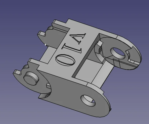3D модель Модель Foxalien XE-Pro CNC: цепь для кабелей - фото 1