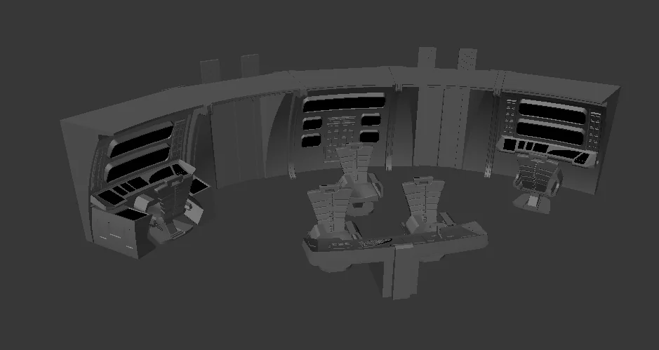 3D модель Модель AFA - Constitution Refit - Главный Мост - фото 1