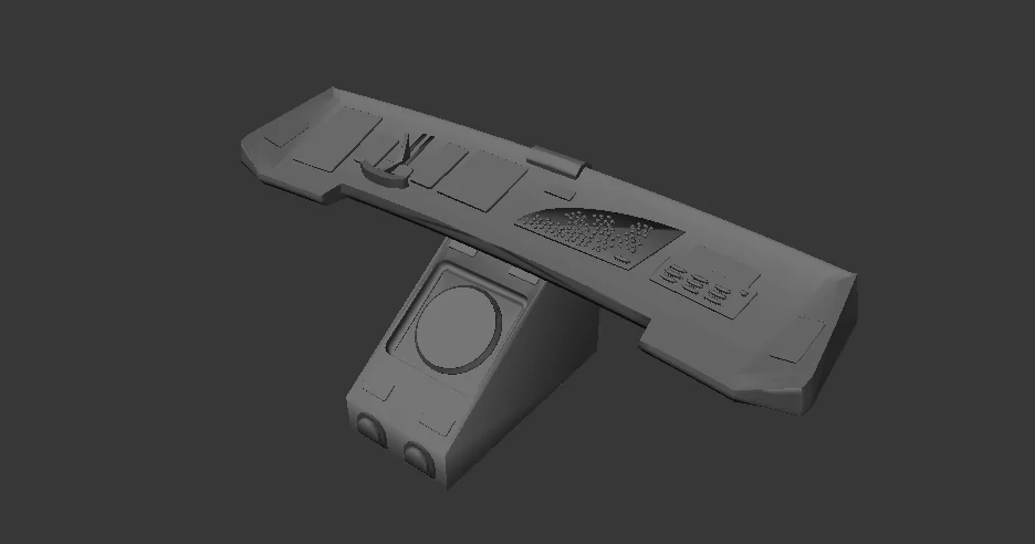 3D модель Модель AFA - Constitution Refit - 4.5" Шкала - Консоль управления STL