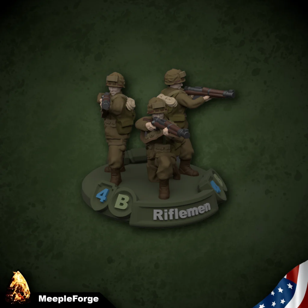 Модель солдатов ВДВ США времен Второй мировой войны