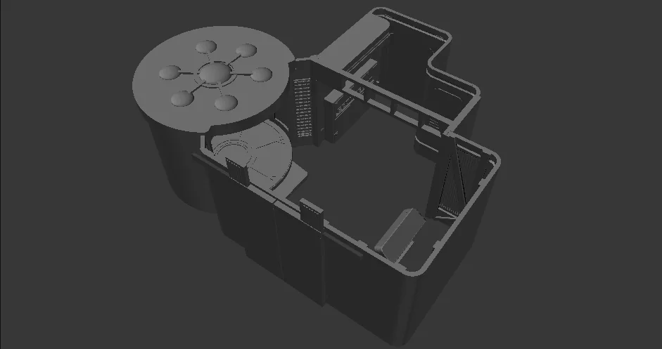 3D модель Модель AFA – Galaxy Class – Транспортна Кімната - фото 1