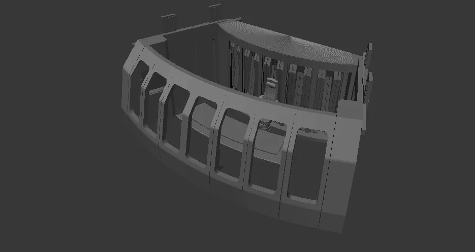 3D модель Модель AFA – Galaxy Class – Спостережна зала - фото 1