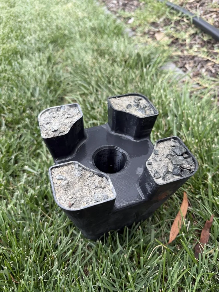 3D модель Полу-постоянная подставка для дождевателей Rainbird 1800 - фото 3