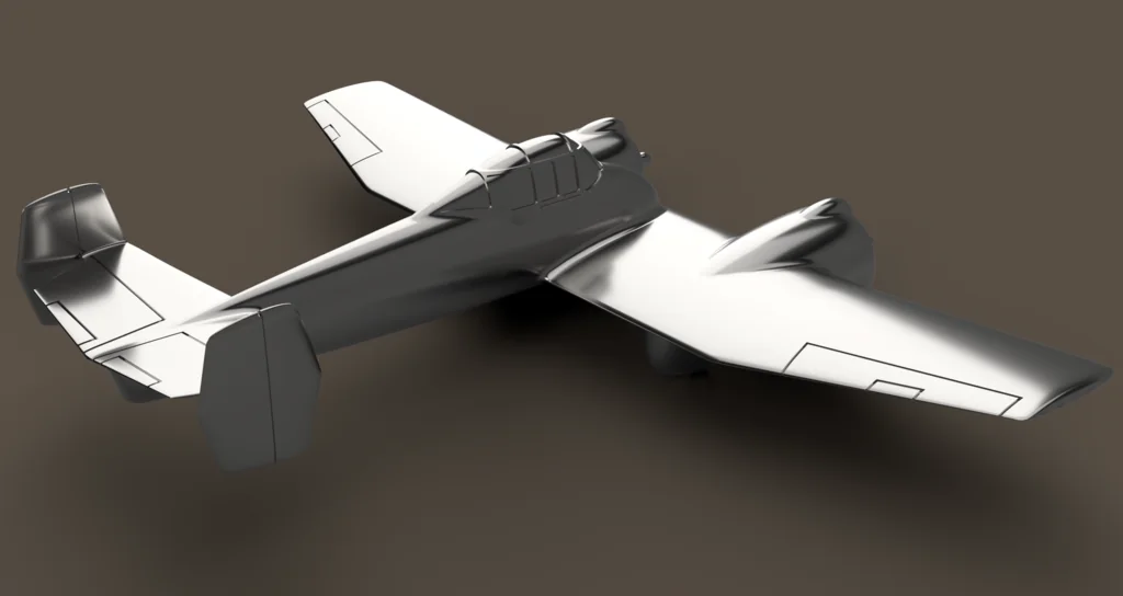 3D модель Модель XF5F-1 Skyrocket 1:64 - фото 2