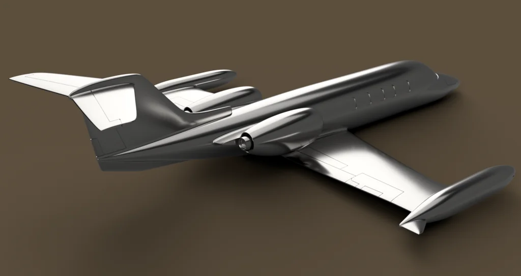 3D модель Модель Learjet 35 в масштабе 1:64 - фото 2