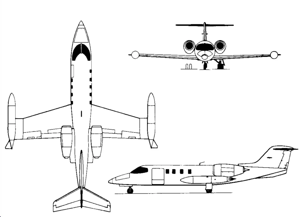 3D модель Модель Learjet 35 в масштабе 1:64 - фото 5