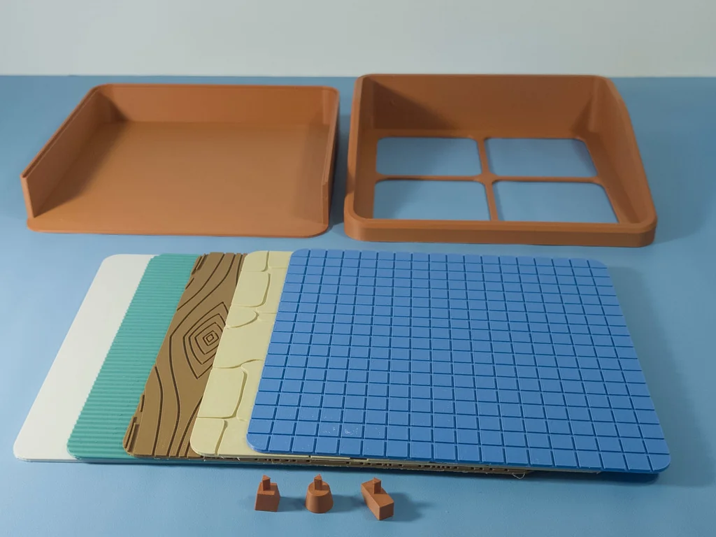 3D модель Налаштовуваний піднос з ящиками - фото 7