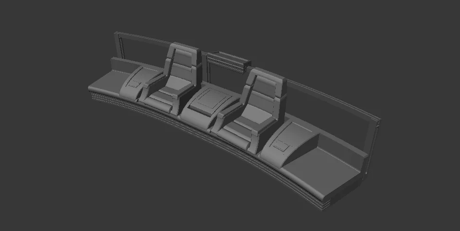 3D модель Модель AFA – Intrepid - 4.5" Масштаб - Командные Кресла - фото 1