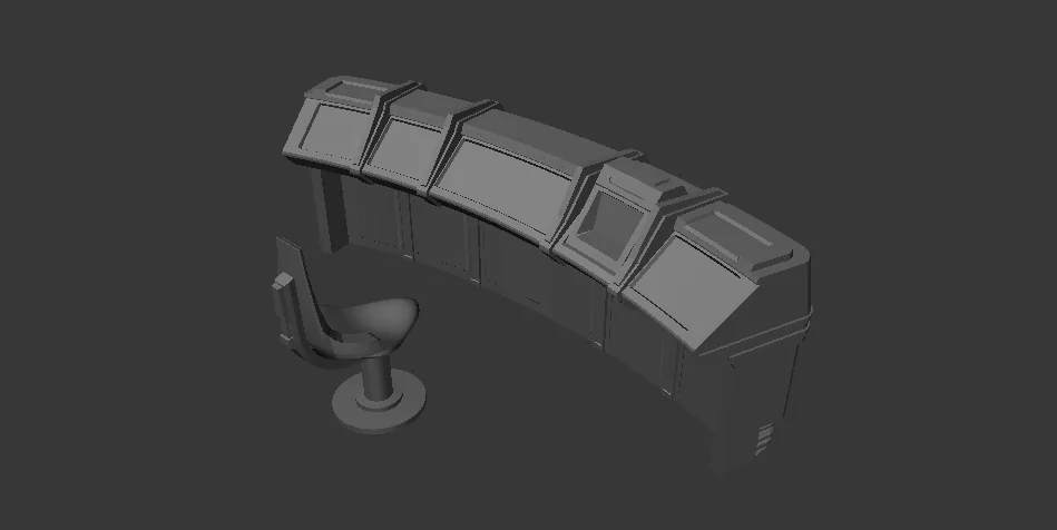 3D модель AFA – Intrepid - 4.5" Масштаб - Консоль шлема - фото 1