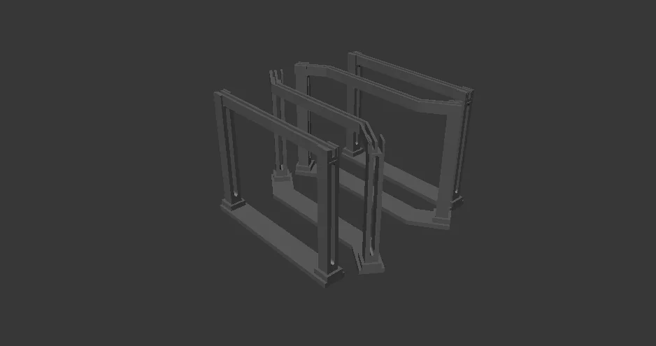 3D модель Модель AFA – Intrepid - Перила моста 4.5" - фото 1