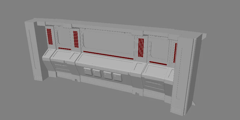 3D модель Модель AFA – Intrepid - 4.5" Масштаб - Стена моста MSD - фото 1
