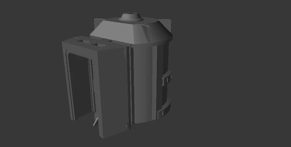 3D модель Модель AFA – Intrepid - 4.5" Масштаб - Турболифт моста - фото 1