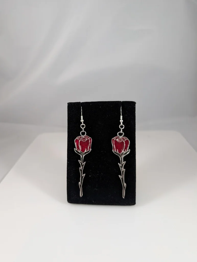 Серьги Роза Hyunjin