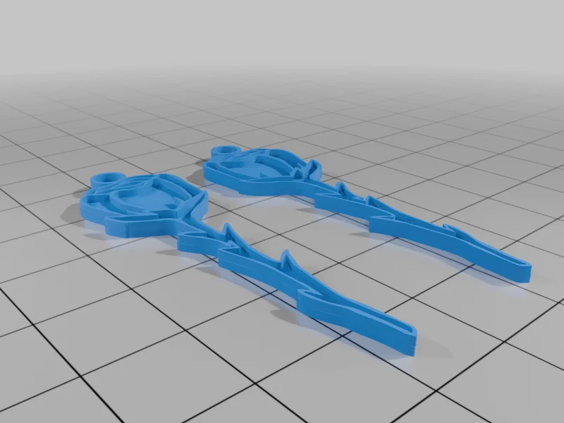 3D модель Серьги Роза Hyunjin - фото 2