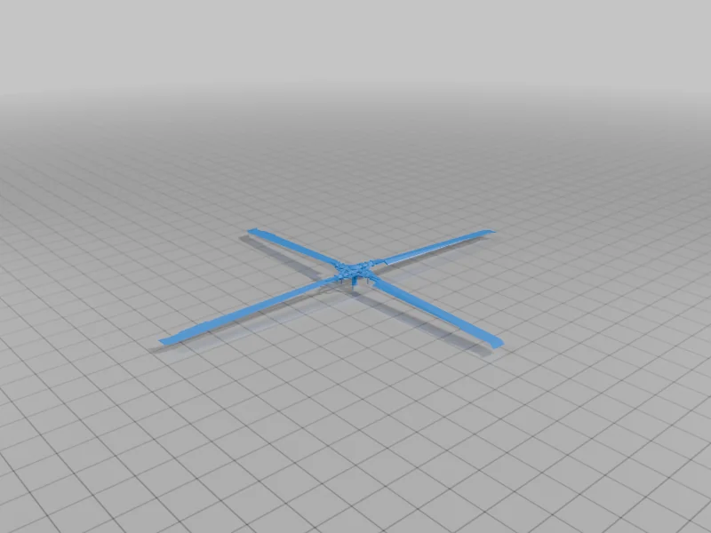 3D модель 3D модель Blackhawk Solid с лопастями - фото 3