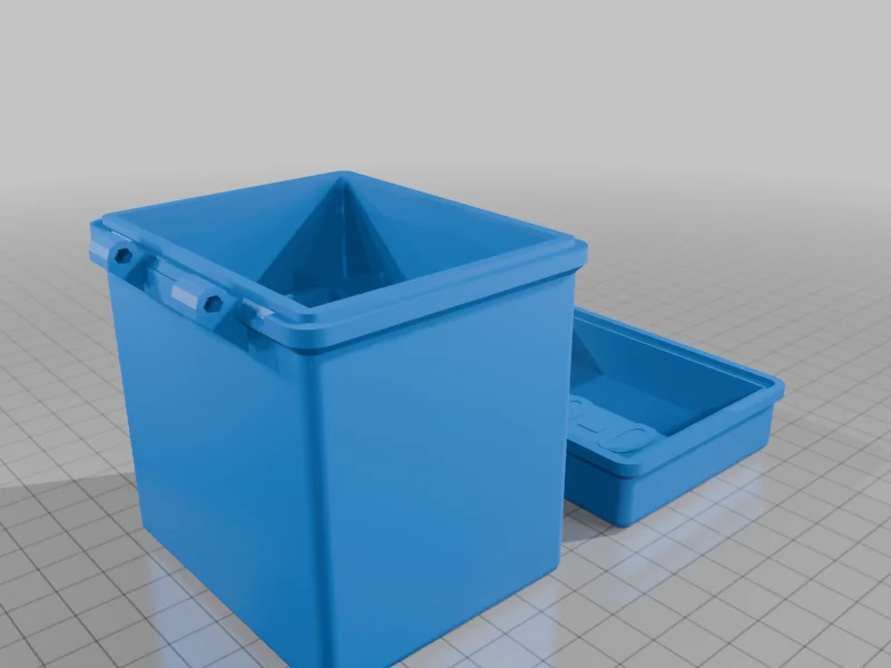 3D модель Конфігурована коробка OpenSCAD з перегородками - фото 4