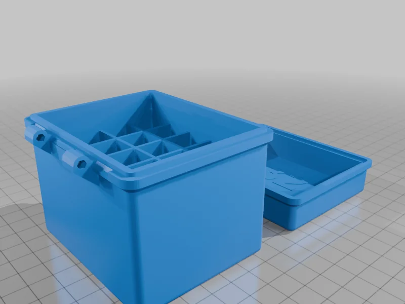 3D модель Конфігурована коробка OpenSCAD з перегородками - фото 6