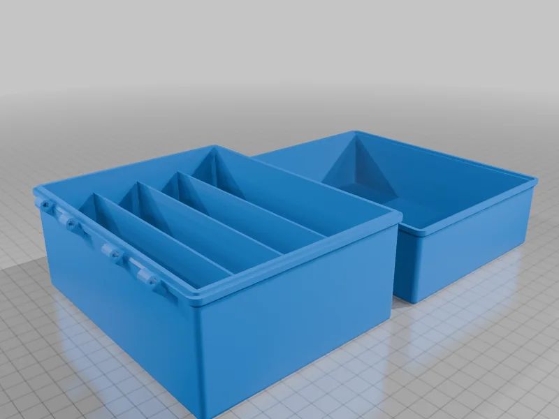 3D модель Конфігурована коробка OpenSCAD з перегородками - фото 9