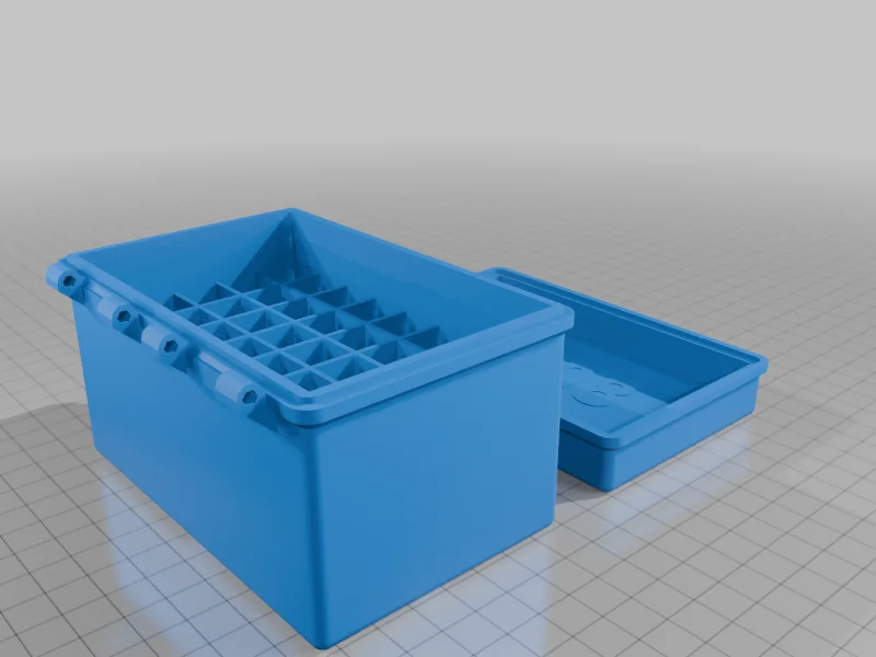 3D модель Конфігурована коробка OpenSCAD з перегородками - фото 12