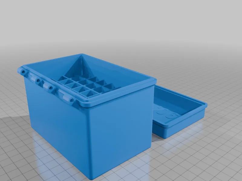 3D модель Конфігурована коробка OpenSCAD з перегородками - фото 13