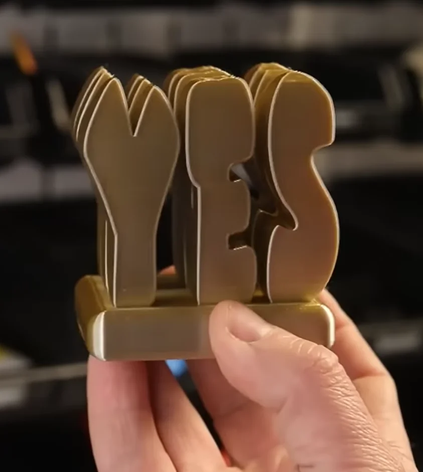 3D модель Оптическая иллюзия YES-NO - фото 2