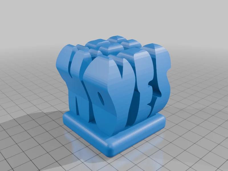 3D модель Оптическая иллюзия YES-NO - фото 4