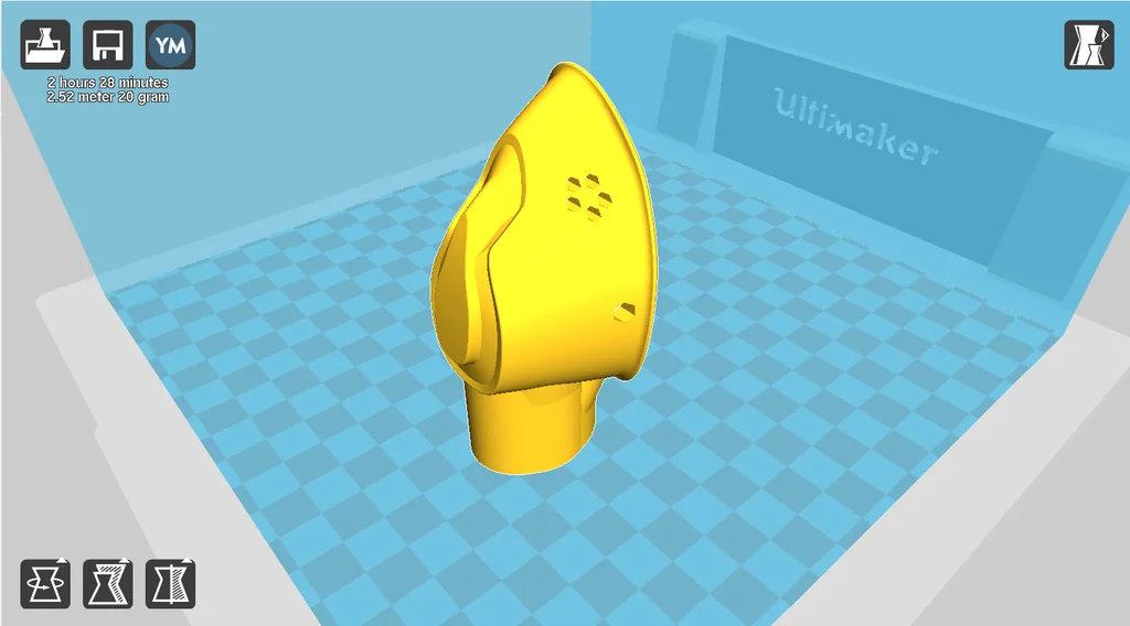 3D модель Маска небулайзера для детей - фото 4