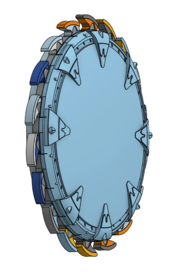 3D модель Модель щита DOOM The Dark Ages - Вращающийся - фото 2