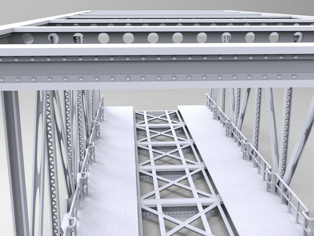 3D модель Риветний сталевий міст (HO) - фото 2