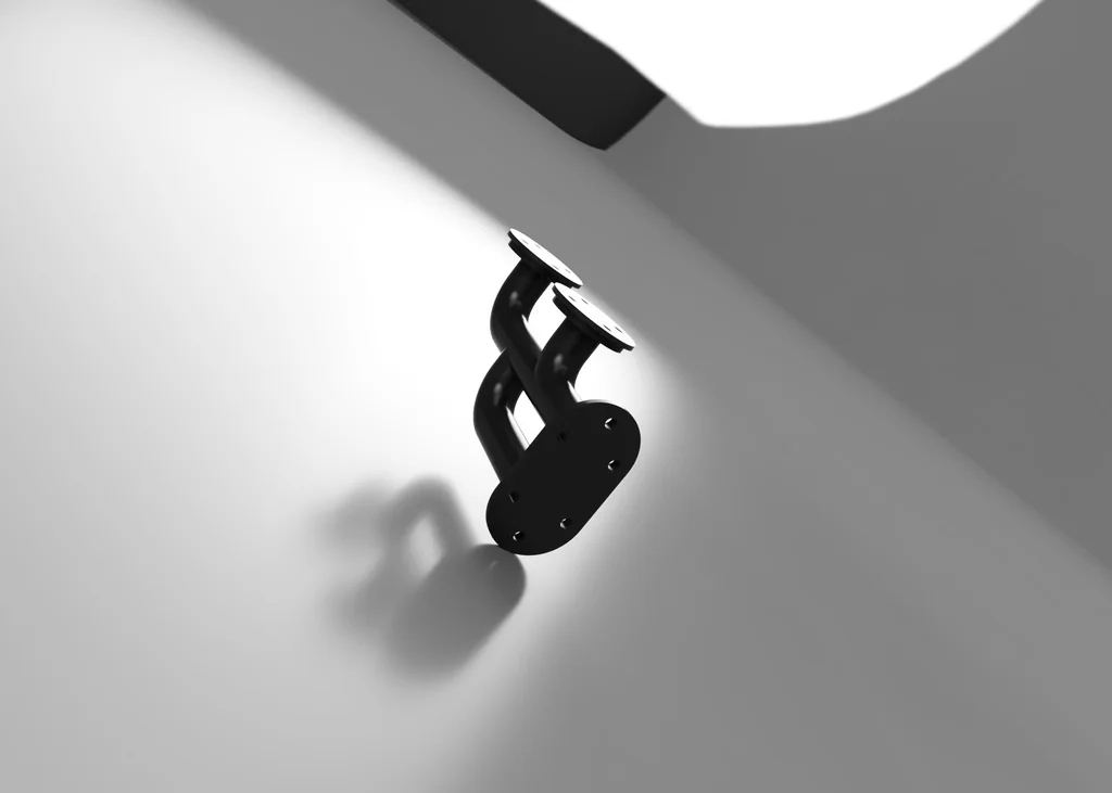 3D модель Кронштейн для полки в индустриальном стиле - фото 6