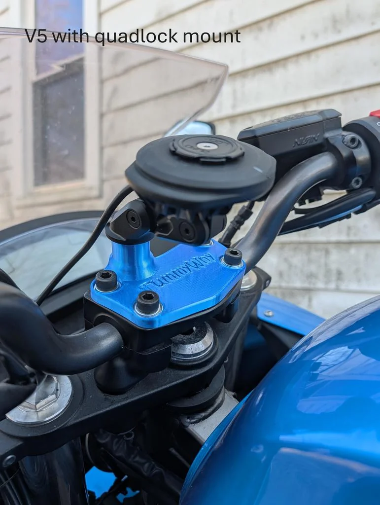 3D модель Адаптер для руля Kawasaki Ninja 650 Quadlock - фото 2