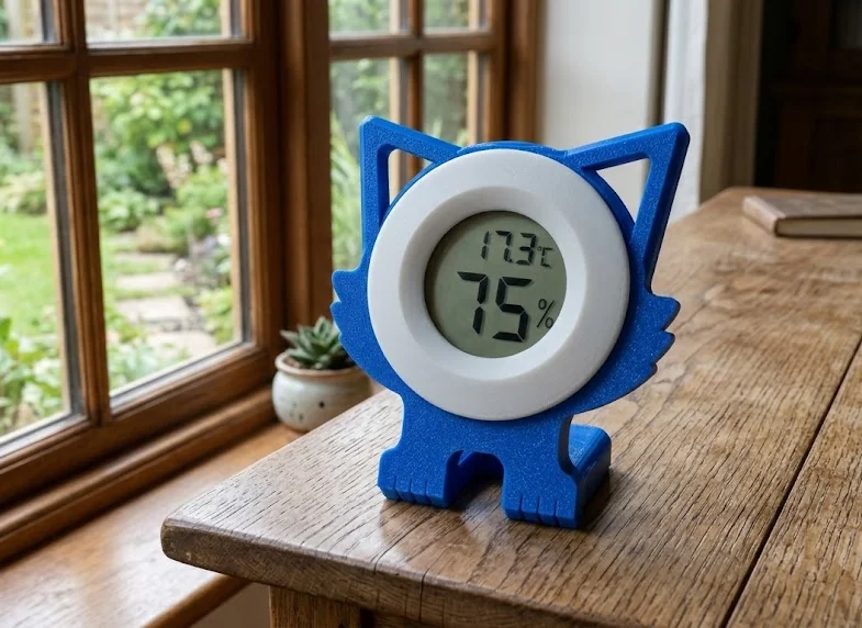 Минималистичный кот - цифровой гигрометр/термометр