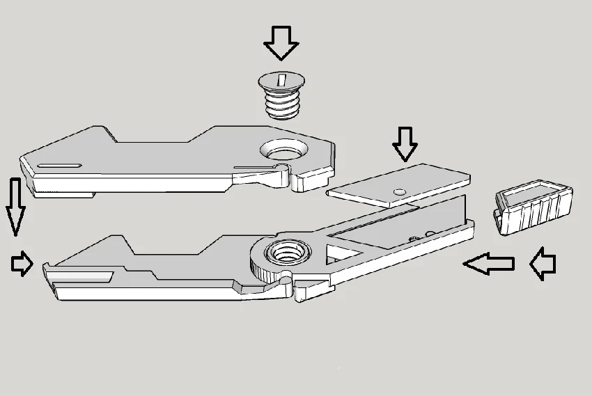 3D модель Держатель для жестких лезвий - фото 2