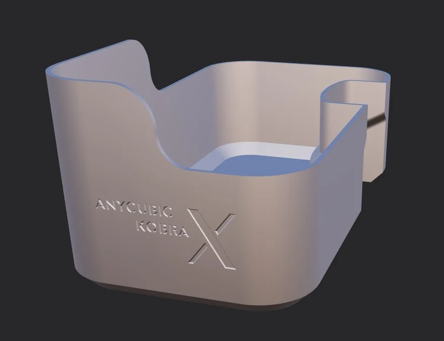 3D модель Kobra X Purge (Poop) Deflector7 с контейнером - фото 4